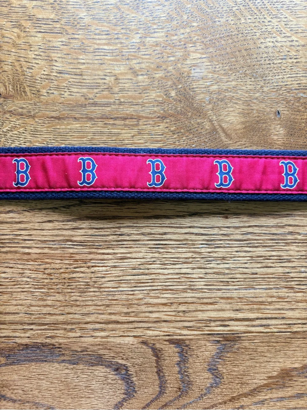 Vineyard Vines Boston Red Sox Red and Navy Belt with Brass Buckle- mens 30 waist